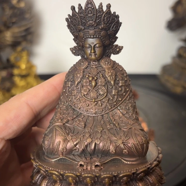 觉我佛藏佛紫铜摆件