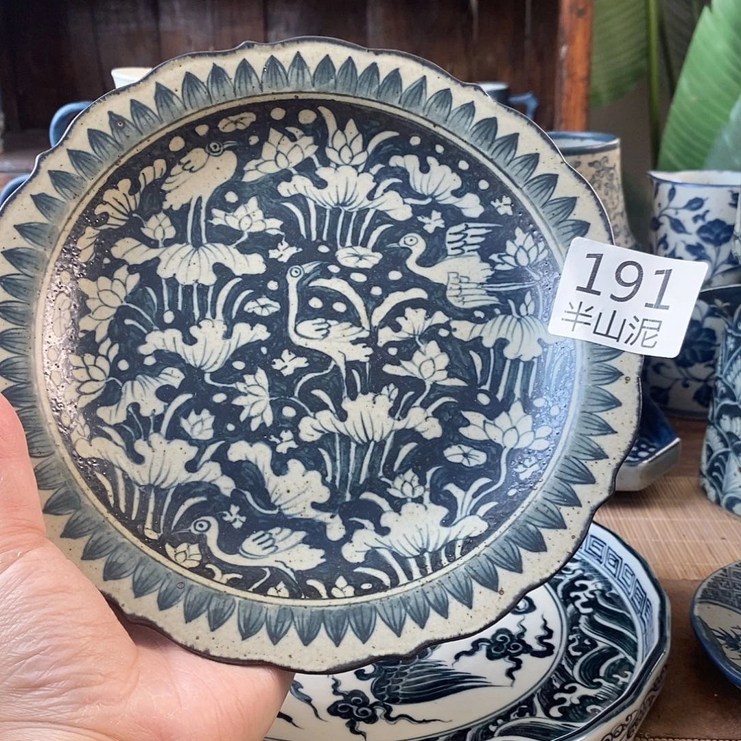 手工手绘青花高温陶瓷