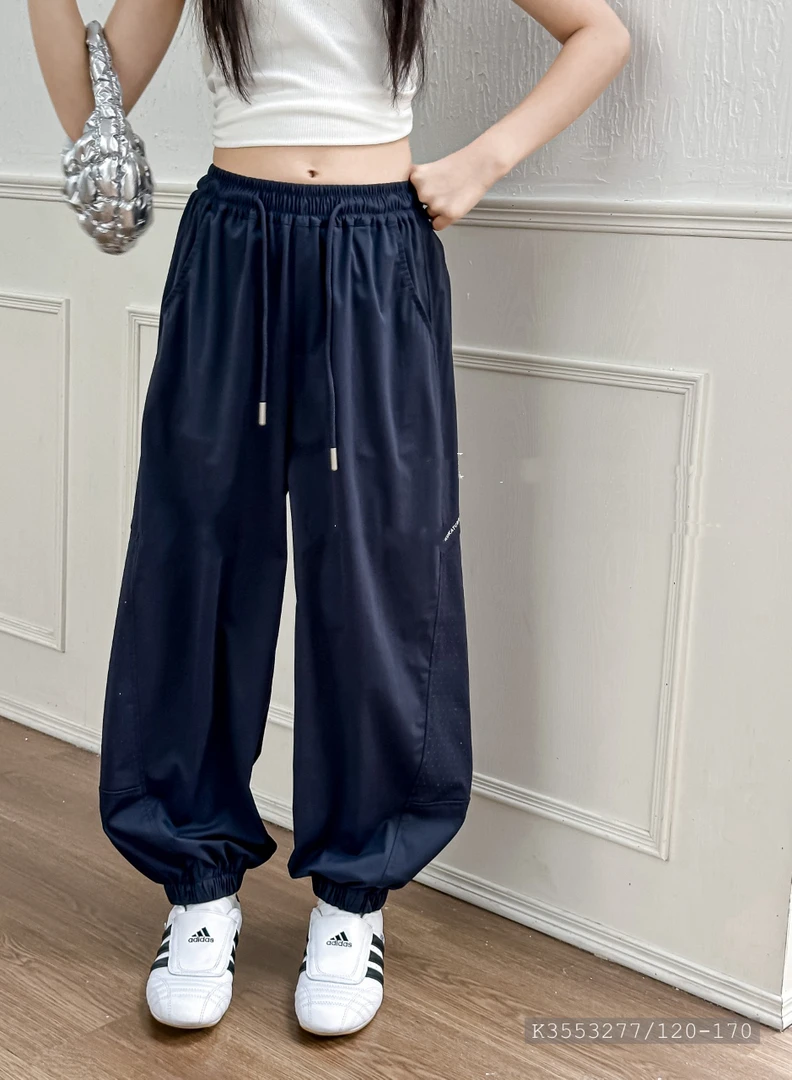 《丁丁优选》3277夏新款儿童薄款面膜裤中大童弹力透气休闲长裤