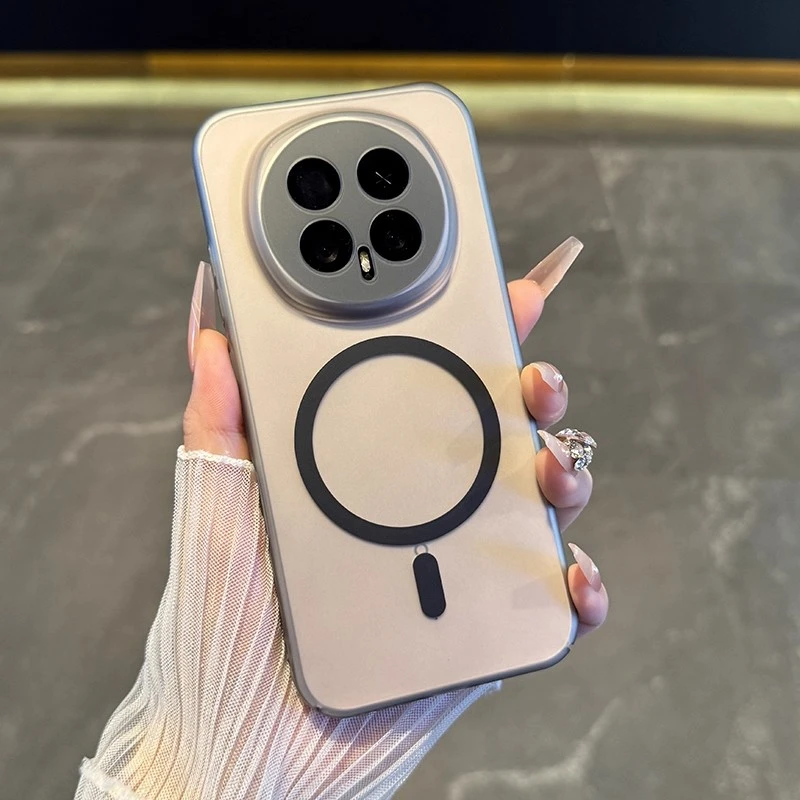 适用荣耀magic8手机壳新款冰雾磁吸肤感精孔magic7防摔简约保护壳