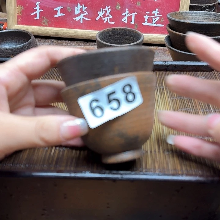 纯手工制作粗陶茶具
