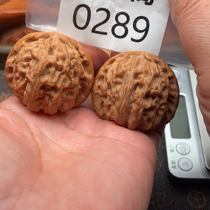 吊坠文玩核桃白狮子45