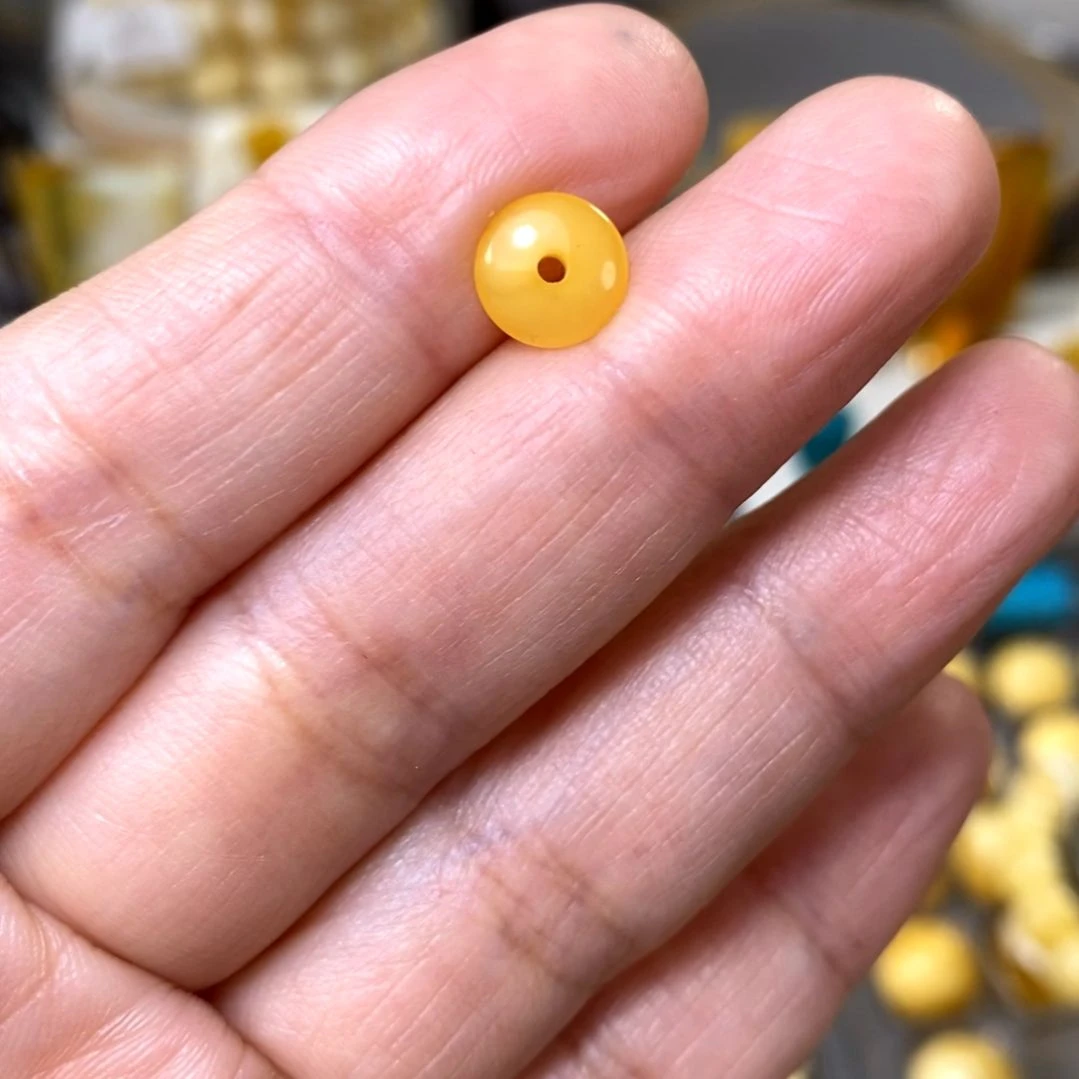 裸石琥珀未镶嵌蜜蜡隔片