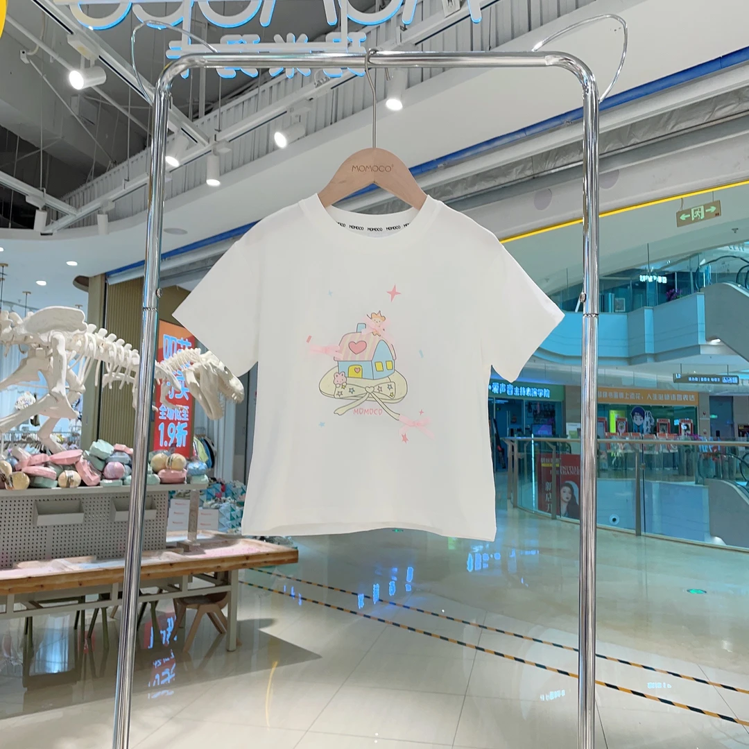MOMOCO女童夏季蝴蝶结T恤77630235027