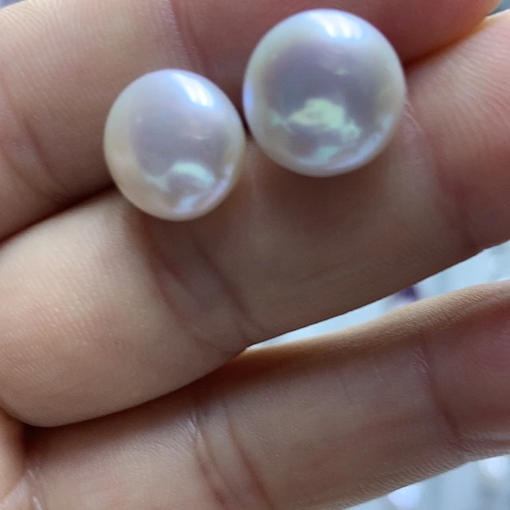 银S925镶嵌巴洛克淡水珍珠