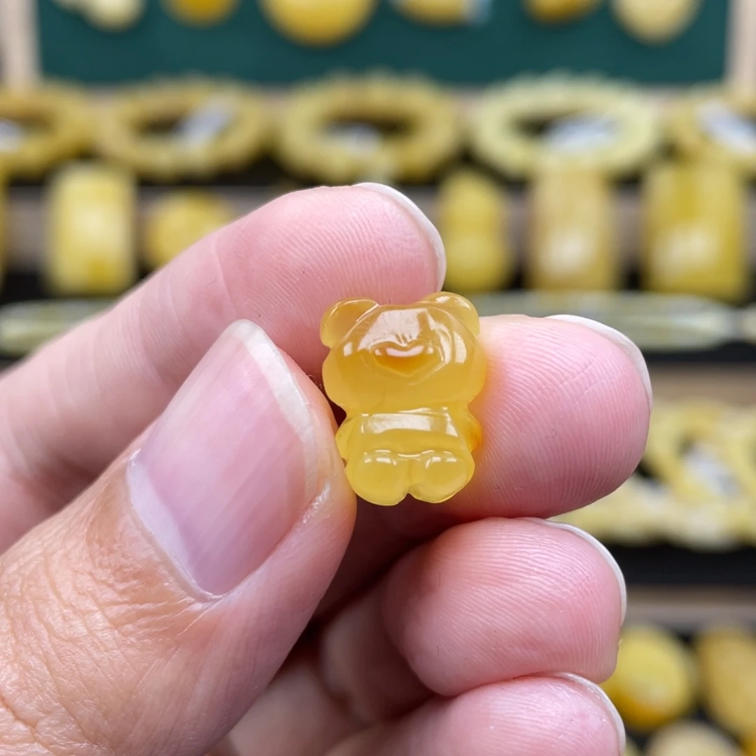 琥珀裸石未镶嵌琥珀蜜蜡