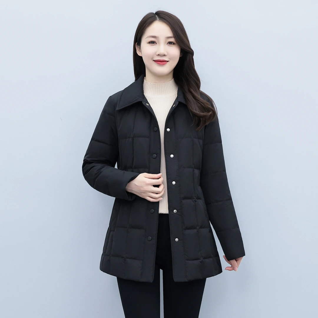 轻薄款羽绒服女2025冬季新款轻奢时尚休闲冬天防寒保暖外套