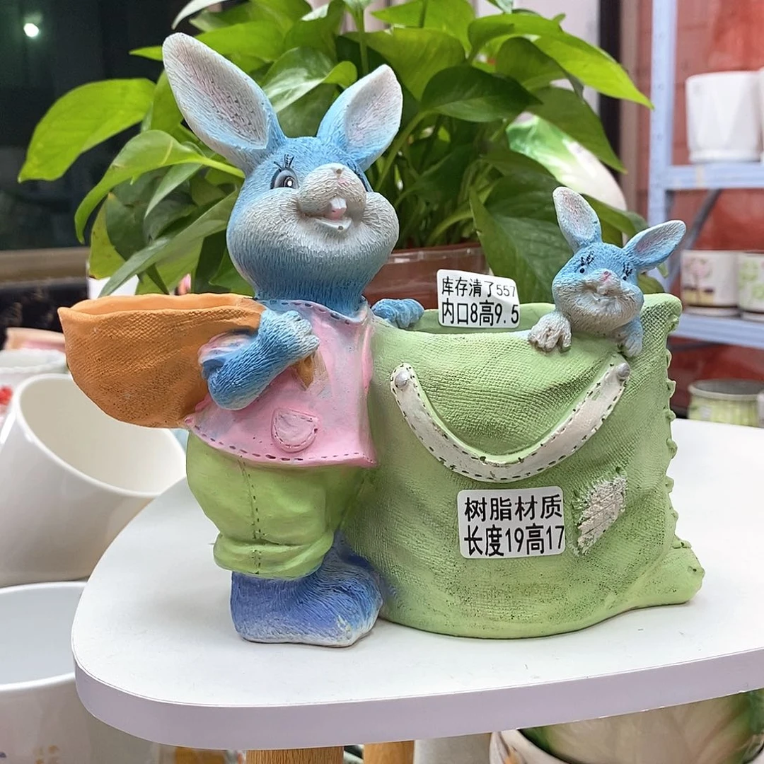 陶瓷@花盆@@5557树脂材质