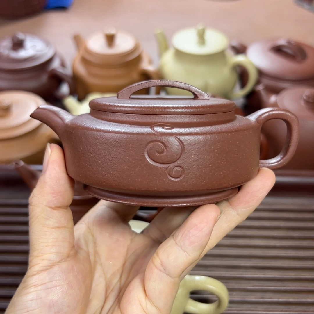 茶壶底槽青如意周盘 150cc