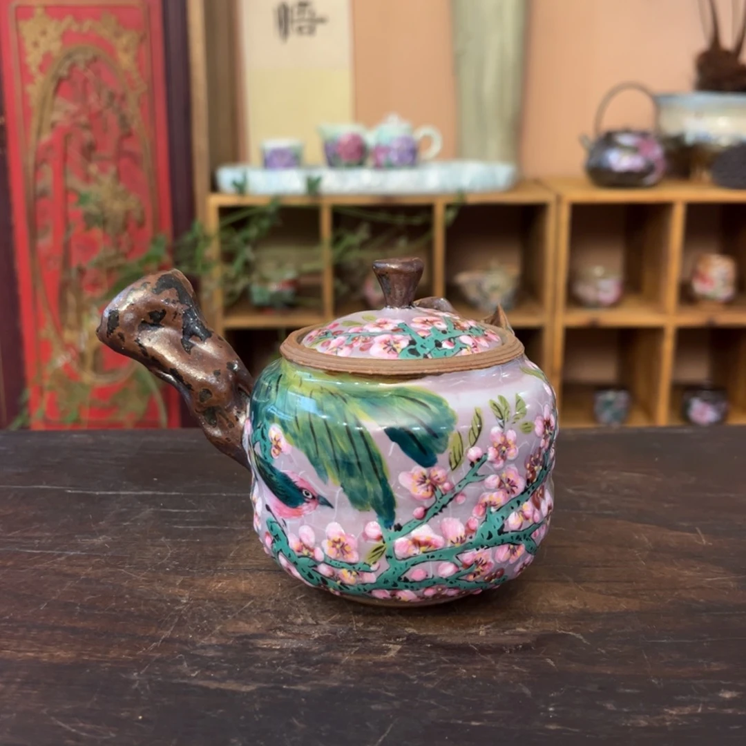 柴烧手工手绘陶瓷