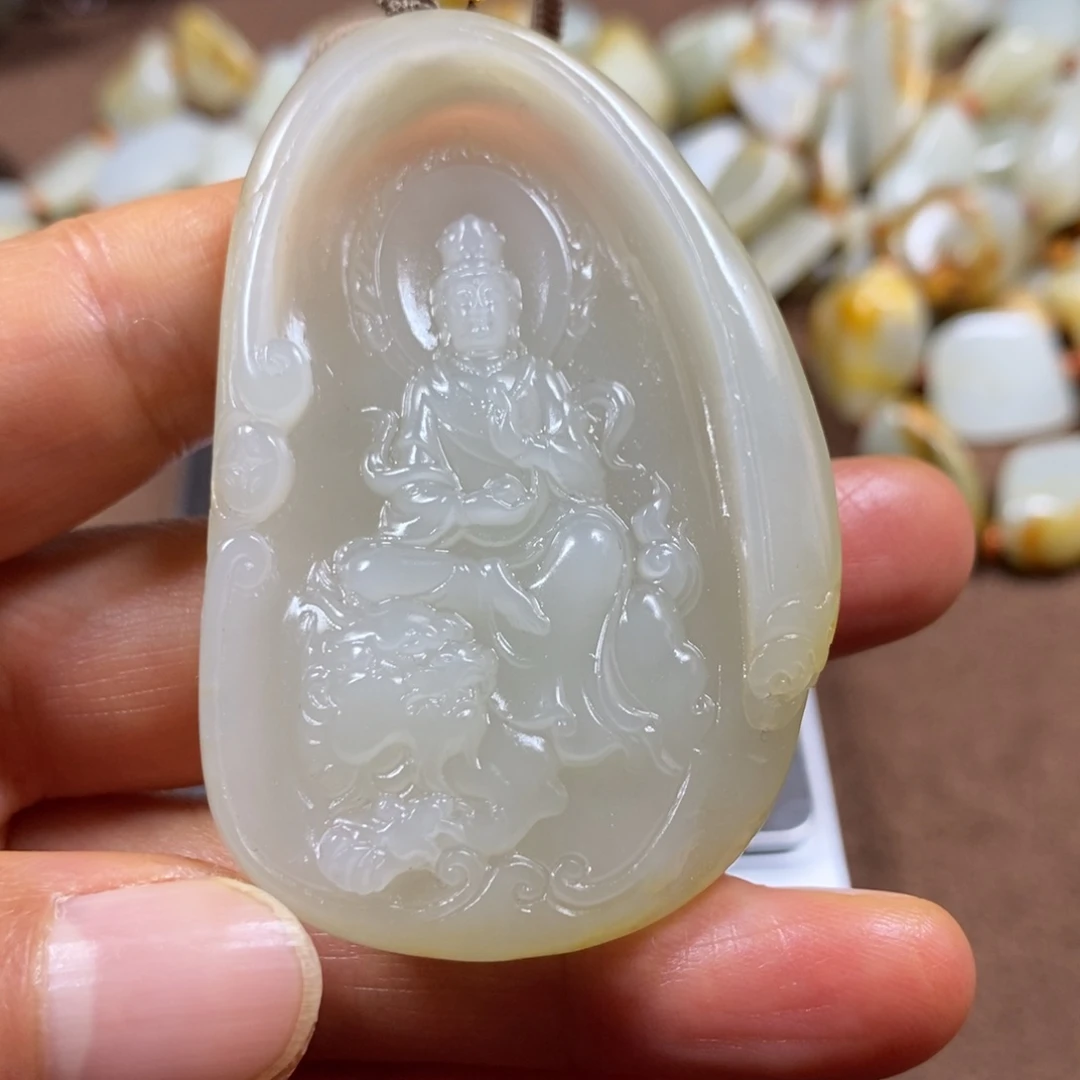 和田玉未镶嵌挂件