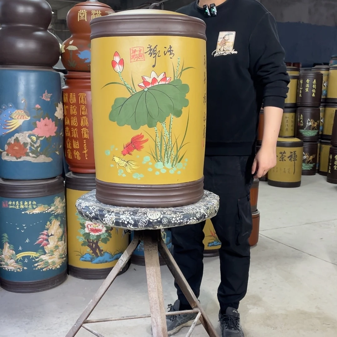 宜兴原矿紫砂茶叶罐