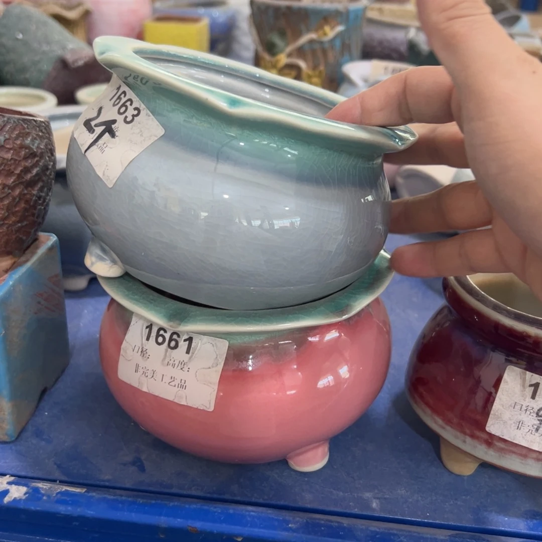 陶瓷多肉小花盆@@1663