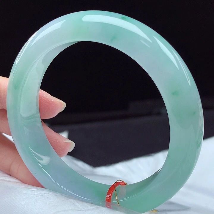 翡翠未镶嵌手镯55圈4662