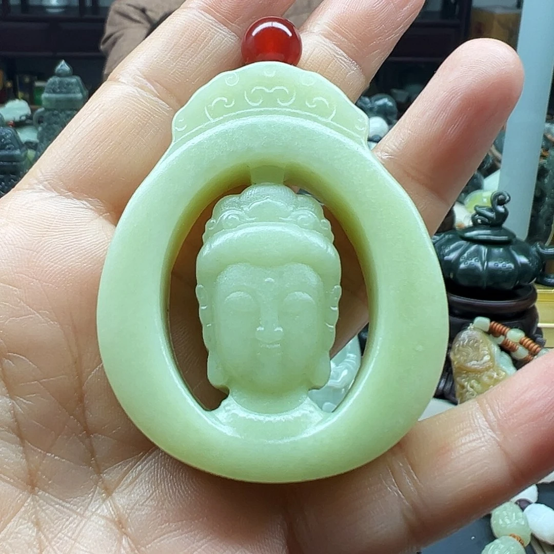 和田玉未镶嵌挂件