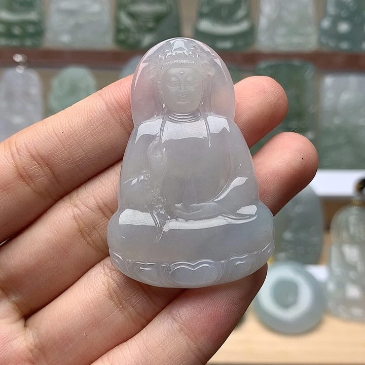 翡翠未镶嵌颈饰素衣