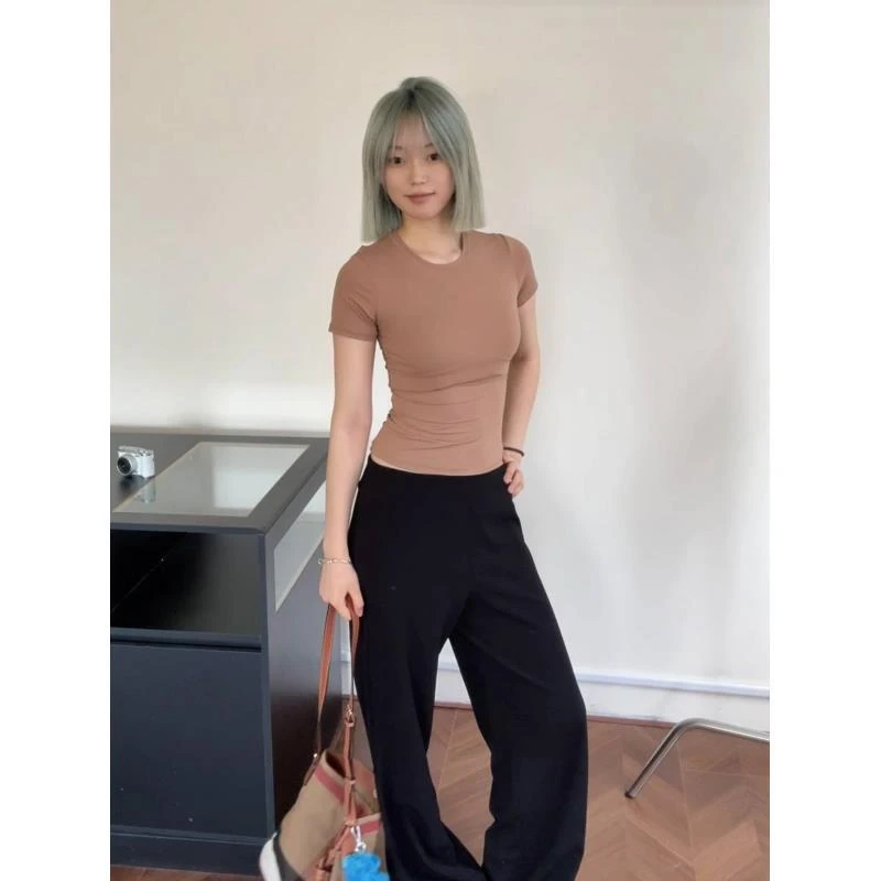 【金姐】空调服系fits everybody圆领T恤戴珊版本平替塑身衣-TE003