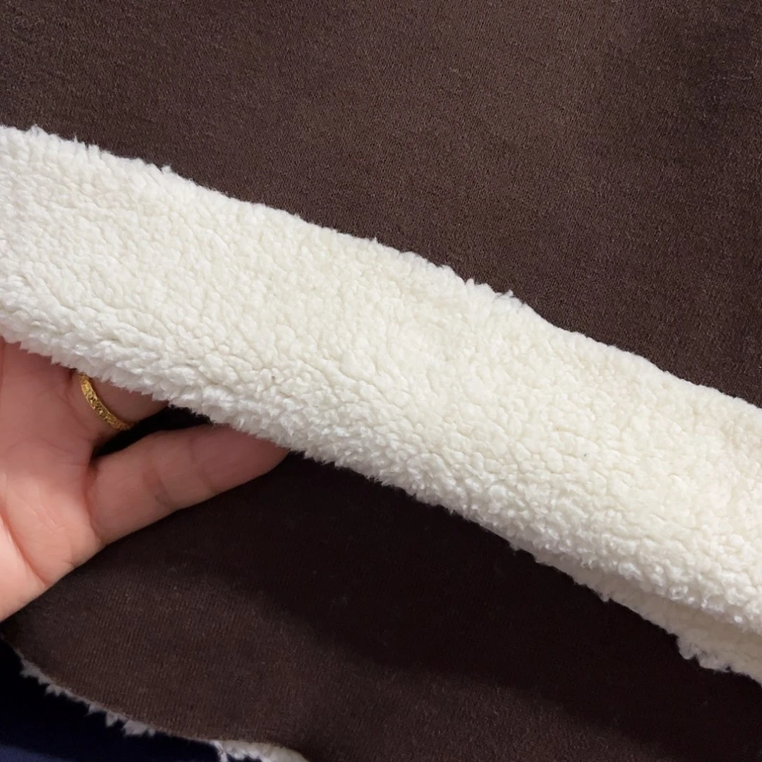 深咖色羊驼绒1.8×2米长带螺纹