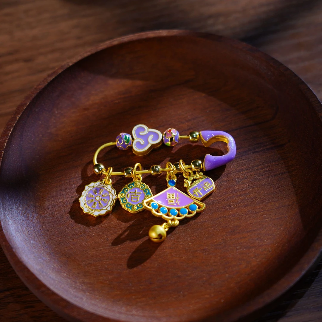 合金胸针 【睿泽赏宝】新中式祥云开运别针 4mm XHZB0057