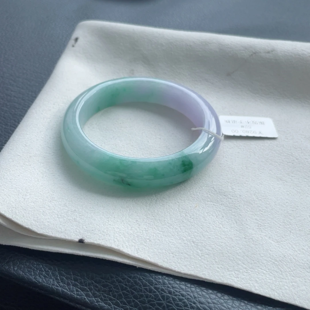 翡翠未镶嵌手镯纹52