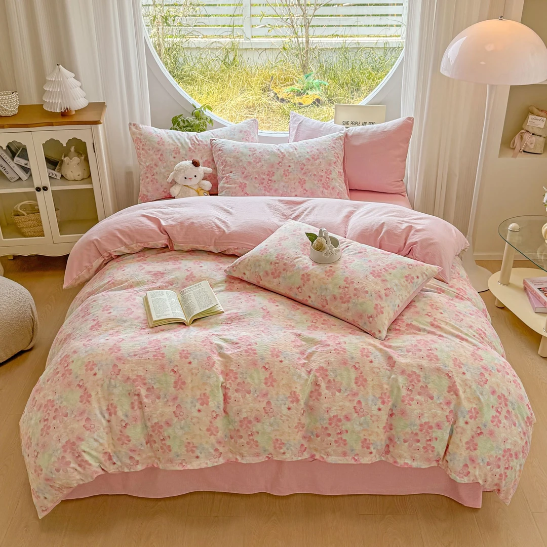 【夏老师专享】欢寐家纺 双面可用宝宝绒四件套