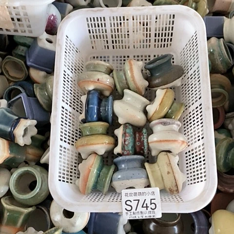 紫砂花盆745微瑕品口径3厘米左右的