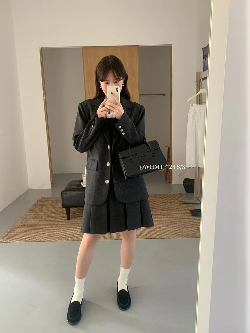 WHMT@8085 （只有外套）韩系百搭气质西装外套（衣长70）左右