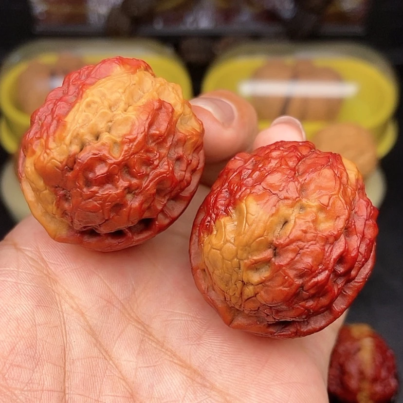 【闪购商品】文玩核桃把件40尺七彩至尊疙瘩包