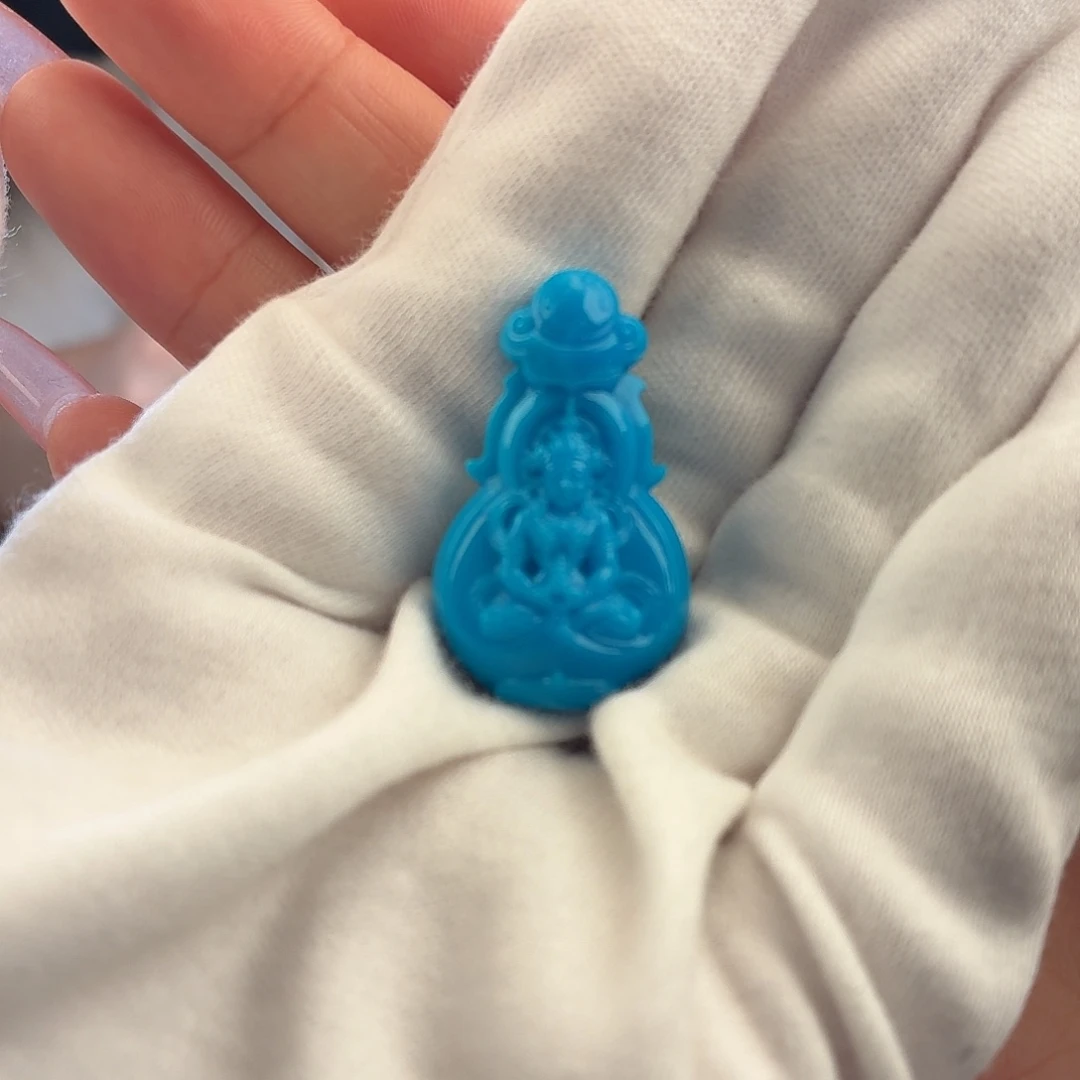 绿松石未镶嵌挂件