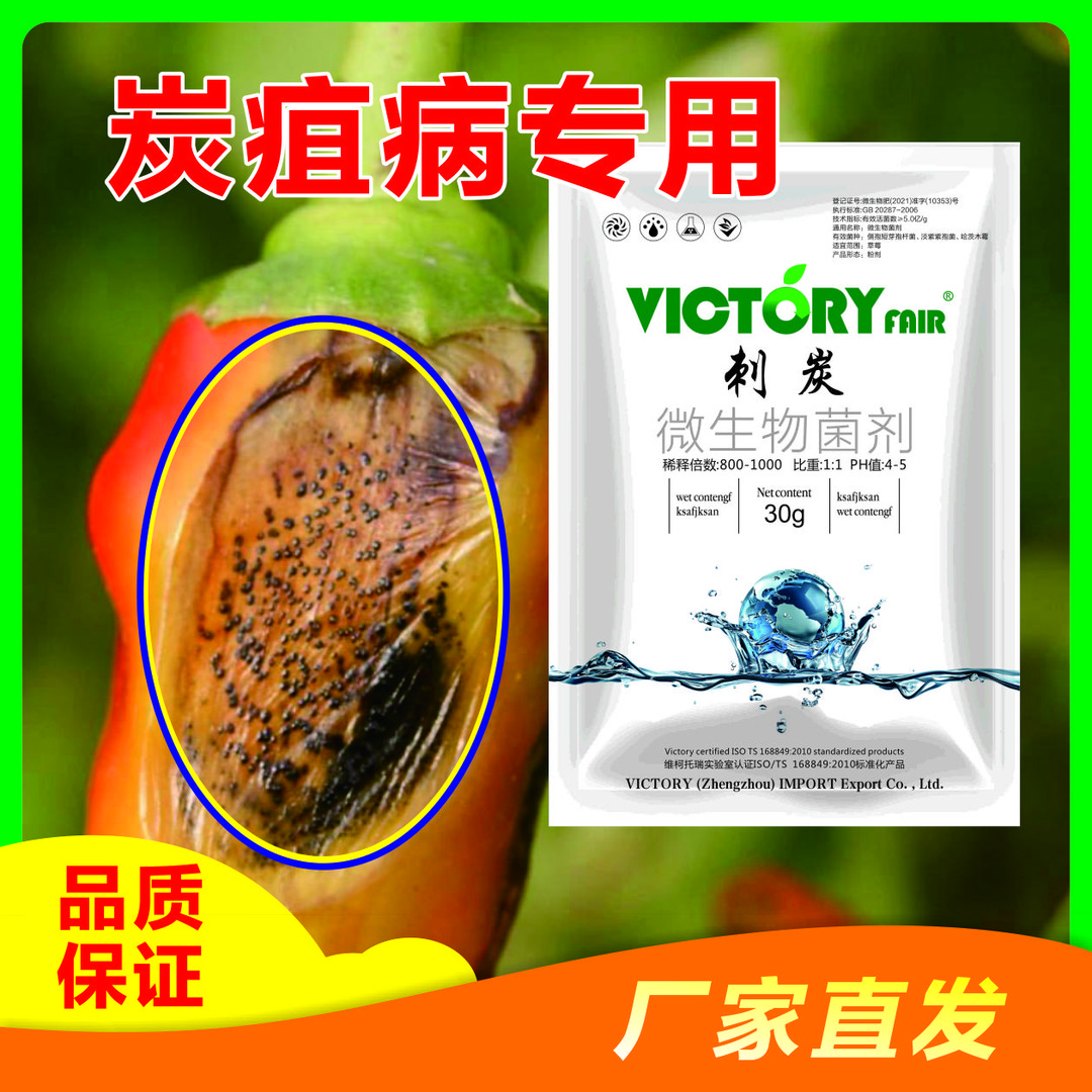 各种作物炭疽病专用刺炭杀菌剂安全高效以菌治菌白腐疮痂黑腐全无