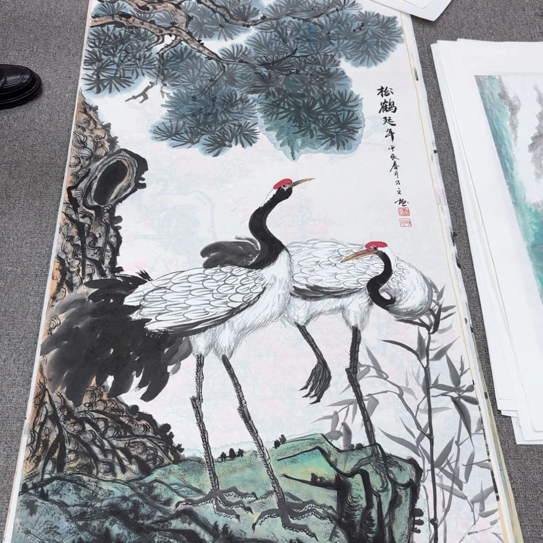 国画国画作品多次
