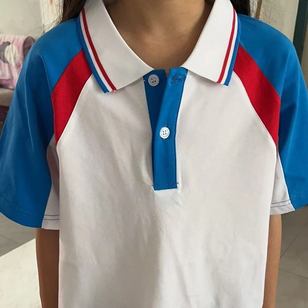 学生夏季校服短袖小学生校服T恤同款校服棉短袖学生校服套装