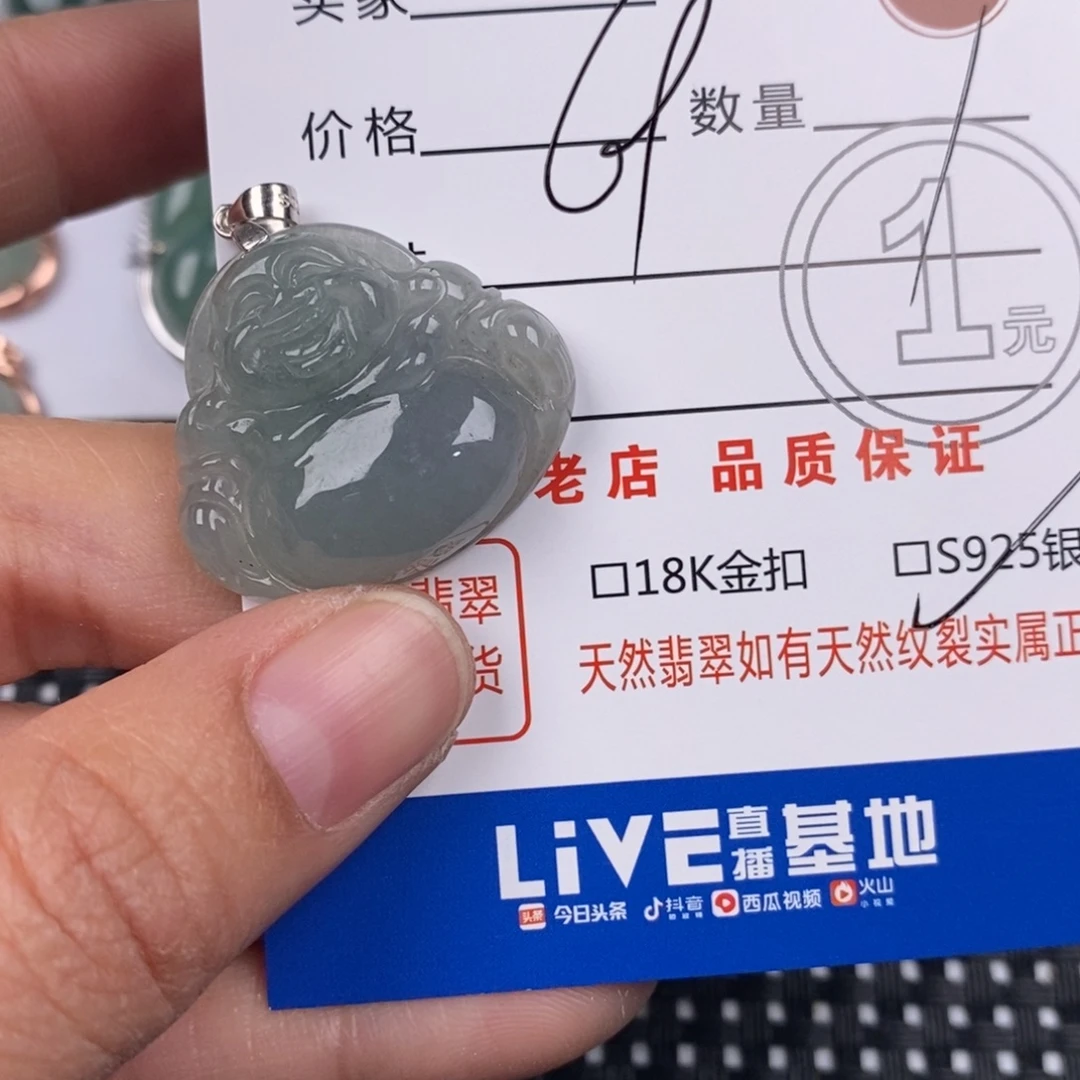 翡翠银S925镶嵌颈饰