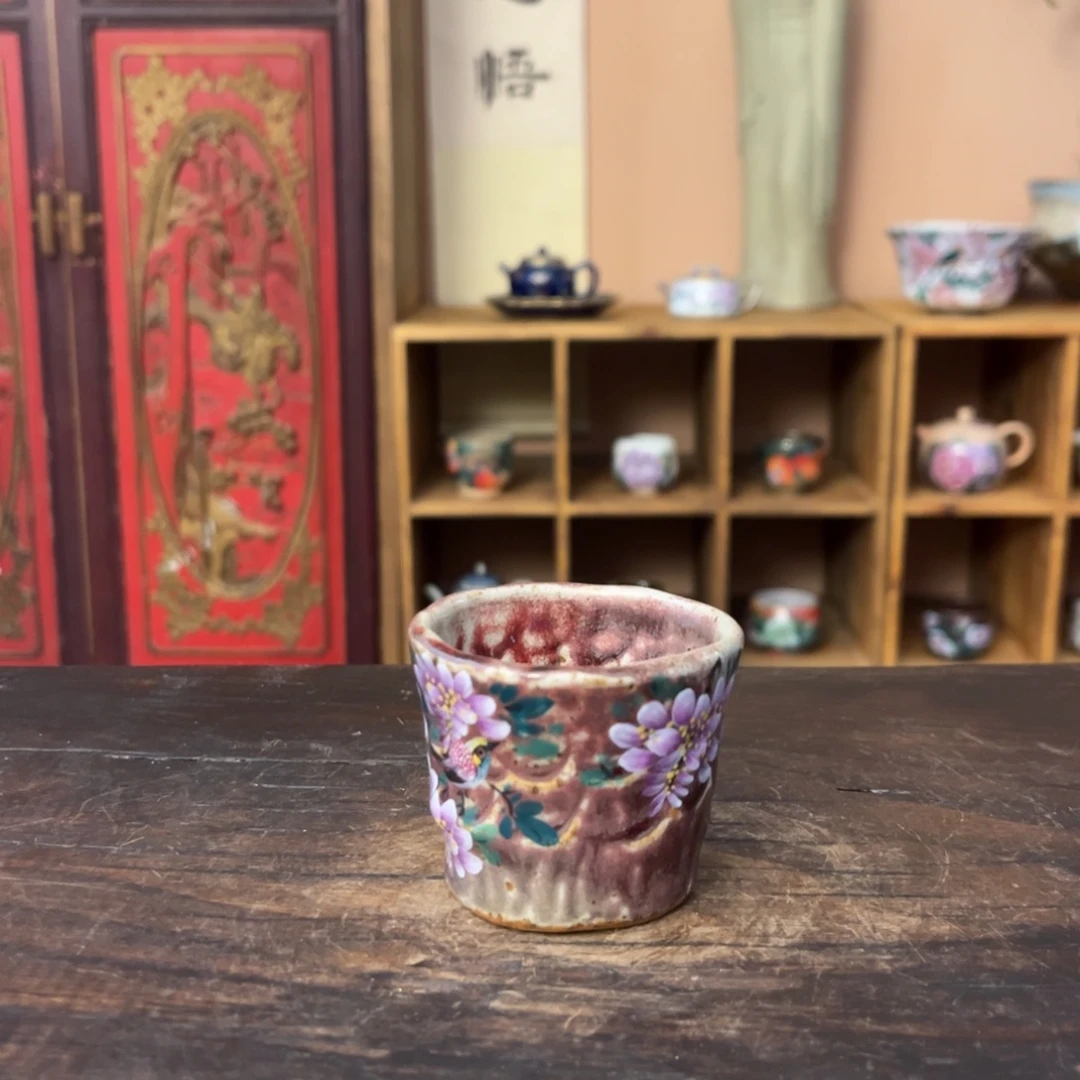 柴烧手工手绘陶瓷