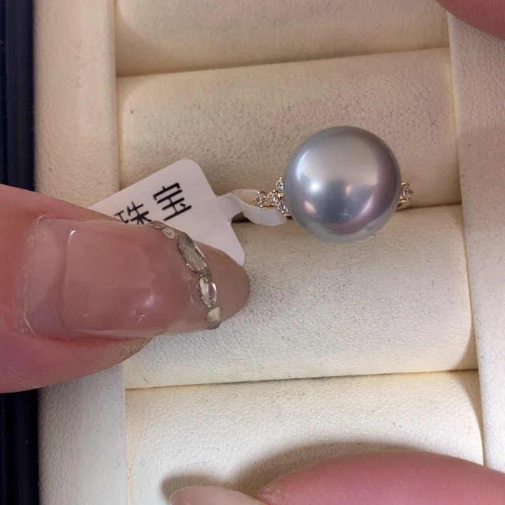 未镶嵌戒指海水珍珠