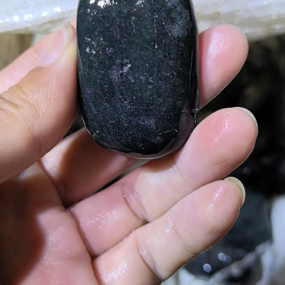 良***音有机玻璃藏玉药王石原石一个