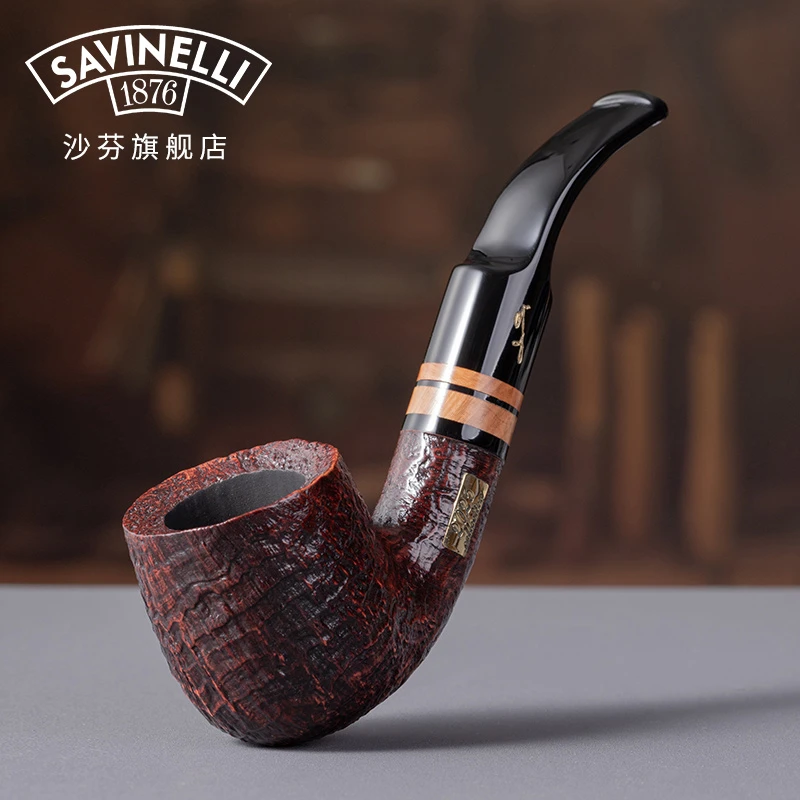 沙芬2025年度限量纪念款签字级喷砂面石楠木烟斗沙芬烟斗