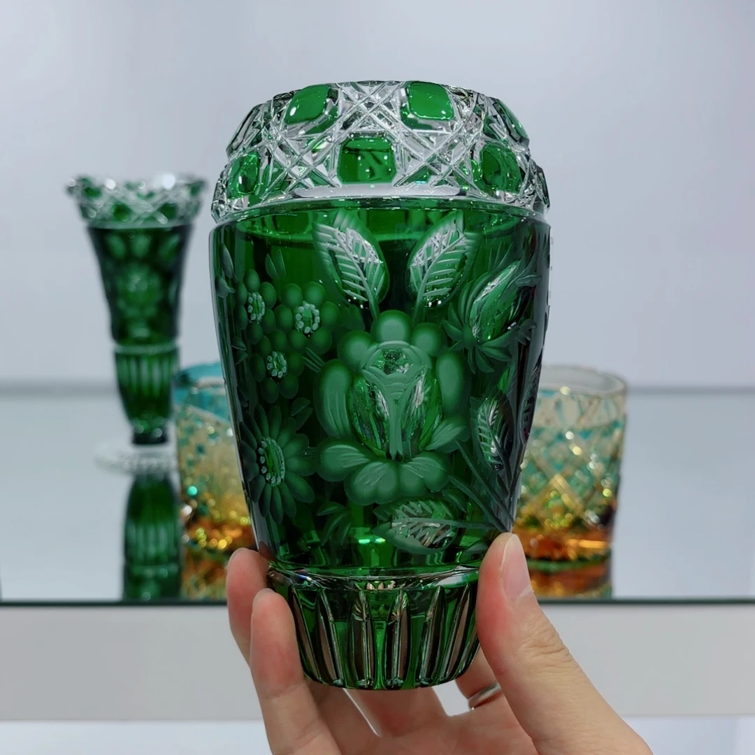 水晶玻璃手柄款-梅森花瓶