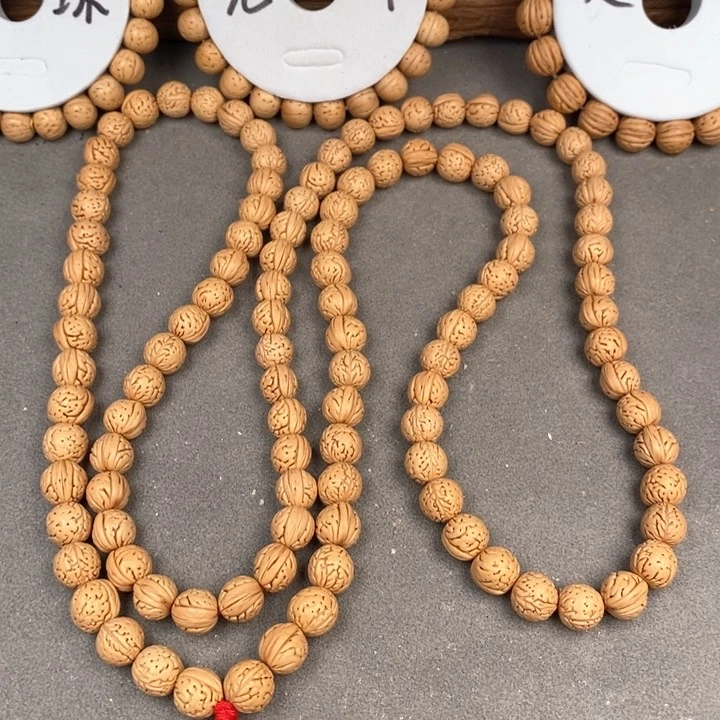 桃核手串手****h脖挂11抛光110颗籽尺寸误差0.5之间