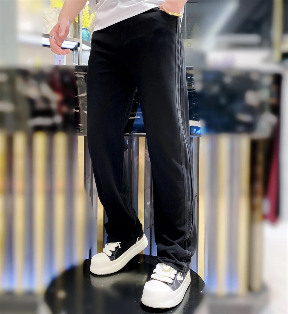 【陈先生】直筒休闲裤春夏宽松潮流百搭运动薄款弹力时尚男士夏季