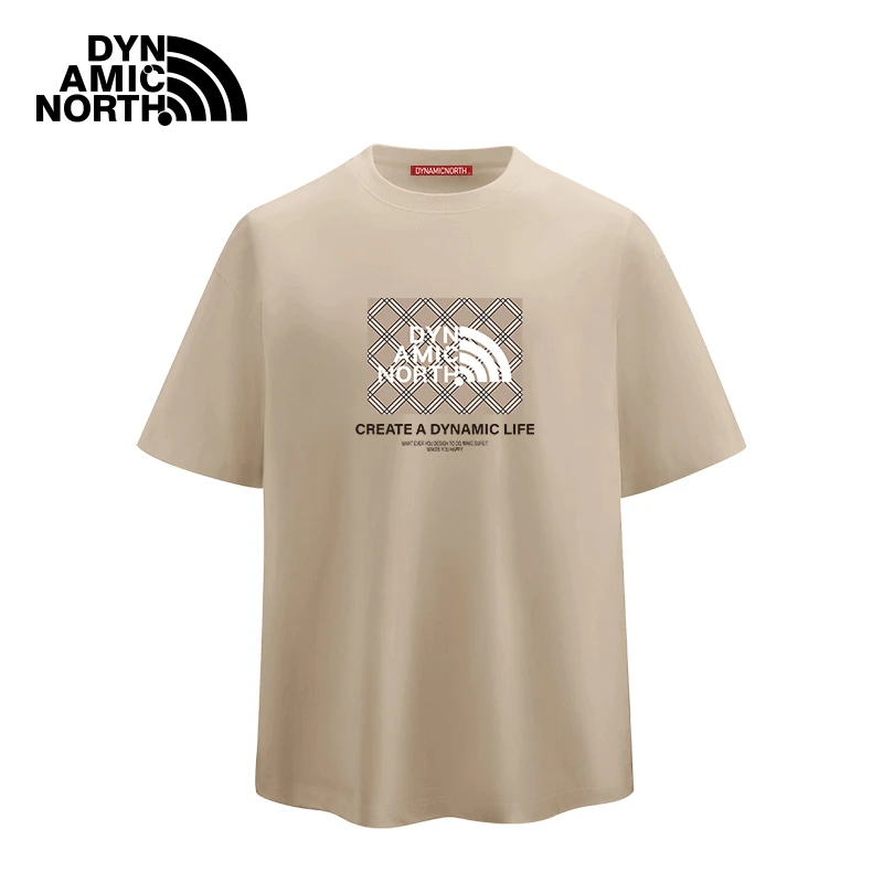 动感北面纯棉男士t恤短袖冰感夏季小白T男女同款轻奢痞帅男装短袖