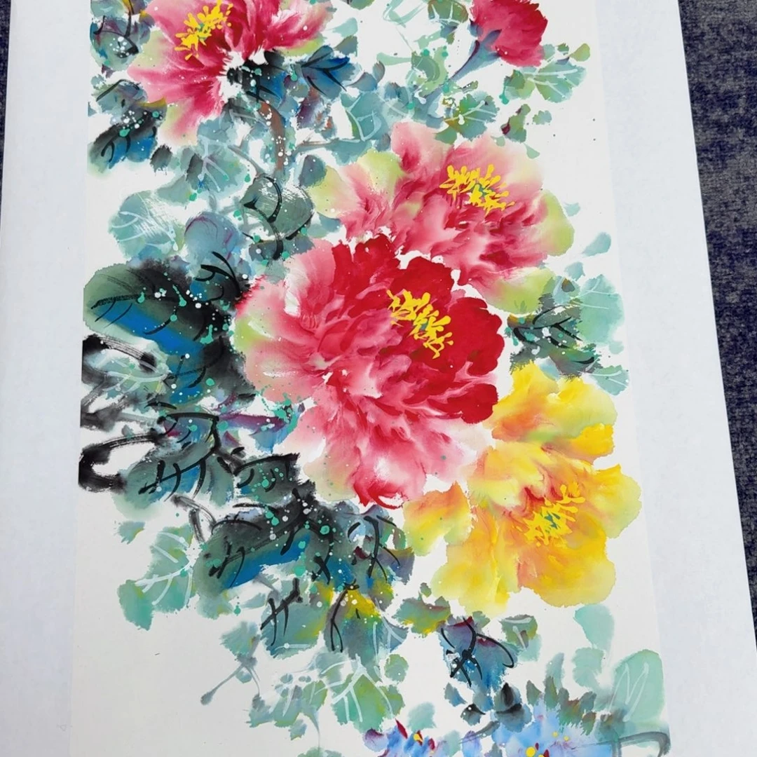 国画国画作品山水花鸟纯手绘