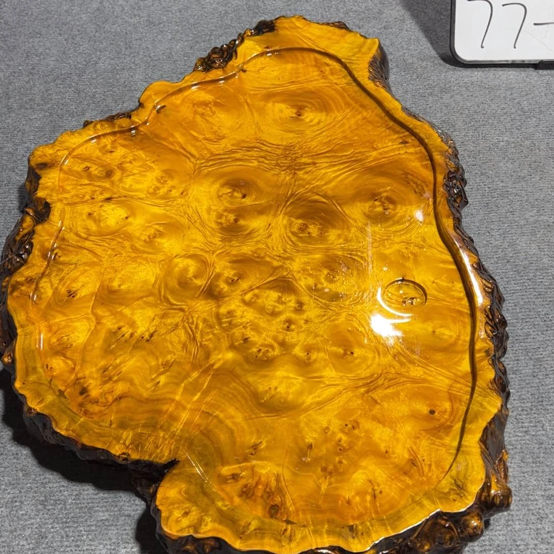 啊*黄金樟茶盘整块实木