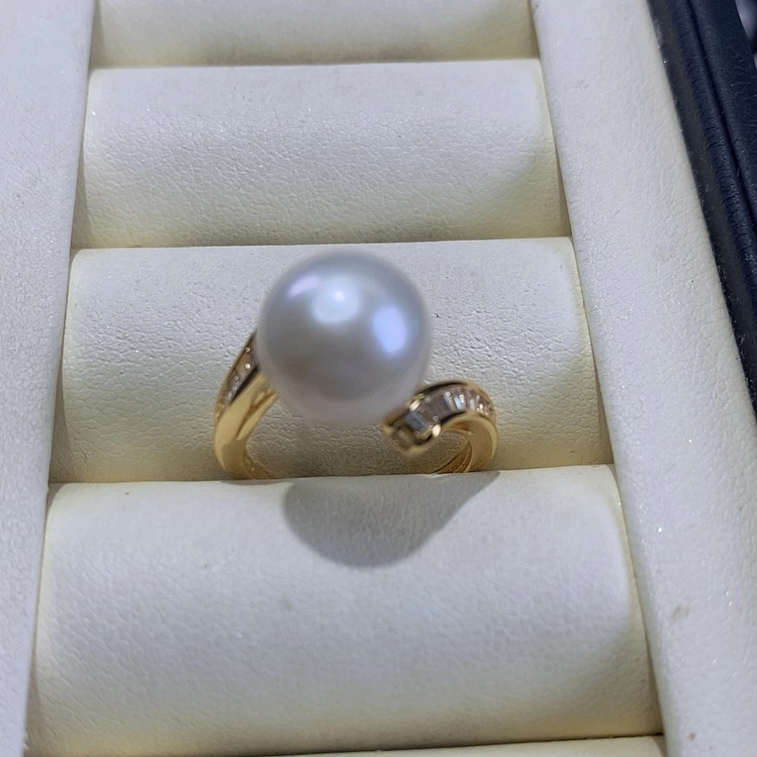 戒指合金淡水珍珠