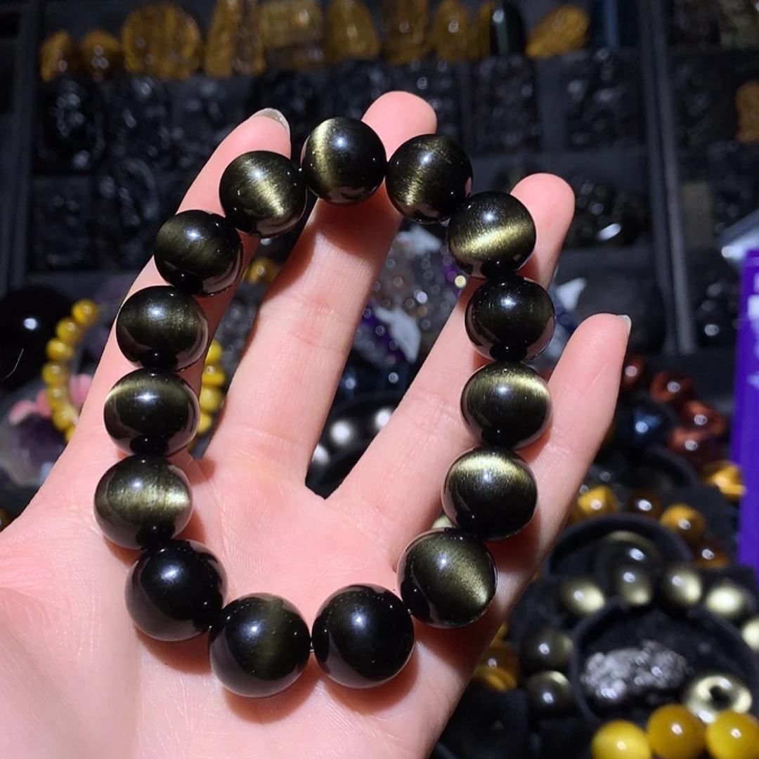 黑曜岩手链未镶嵌晕****沛