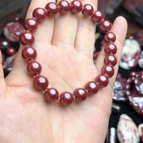 【闪购商品】天然辰砂天然原矿朱砂手串08