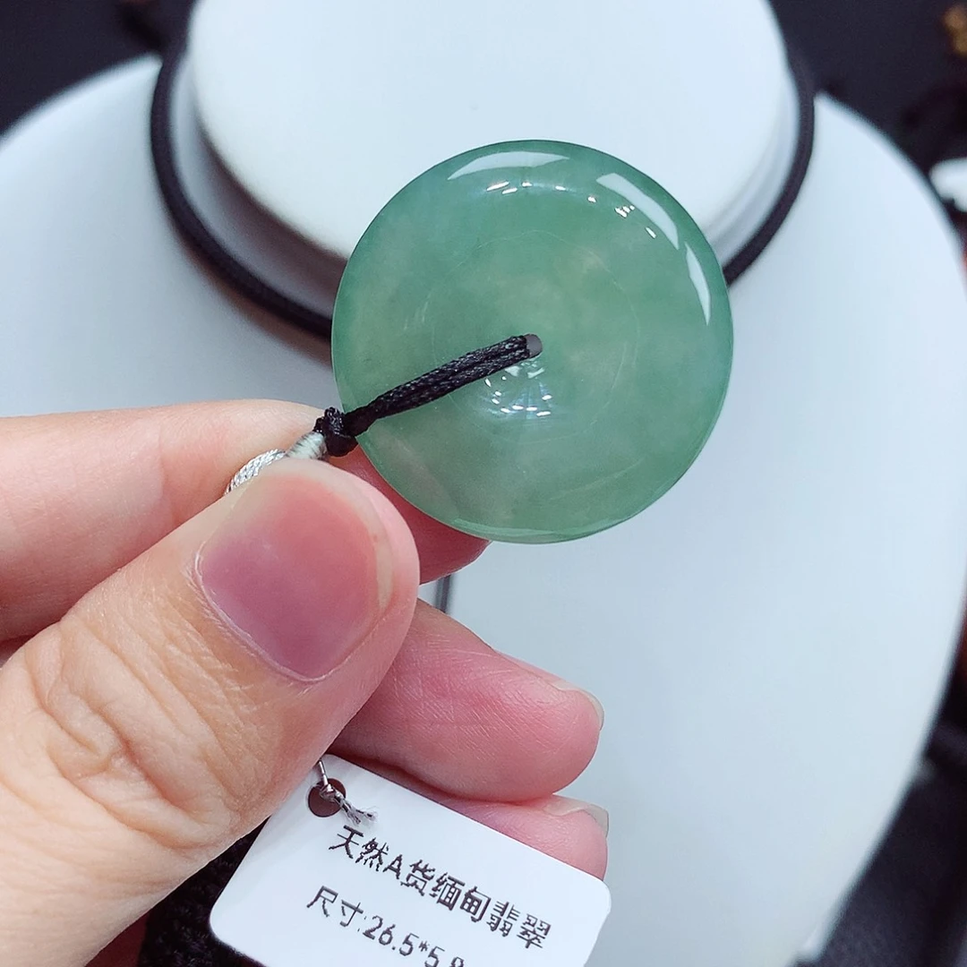 翡翠未镶嵌颈饰翡翠19，26.5/5.8