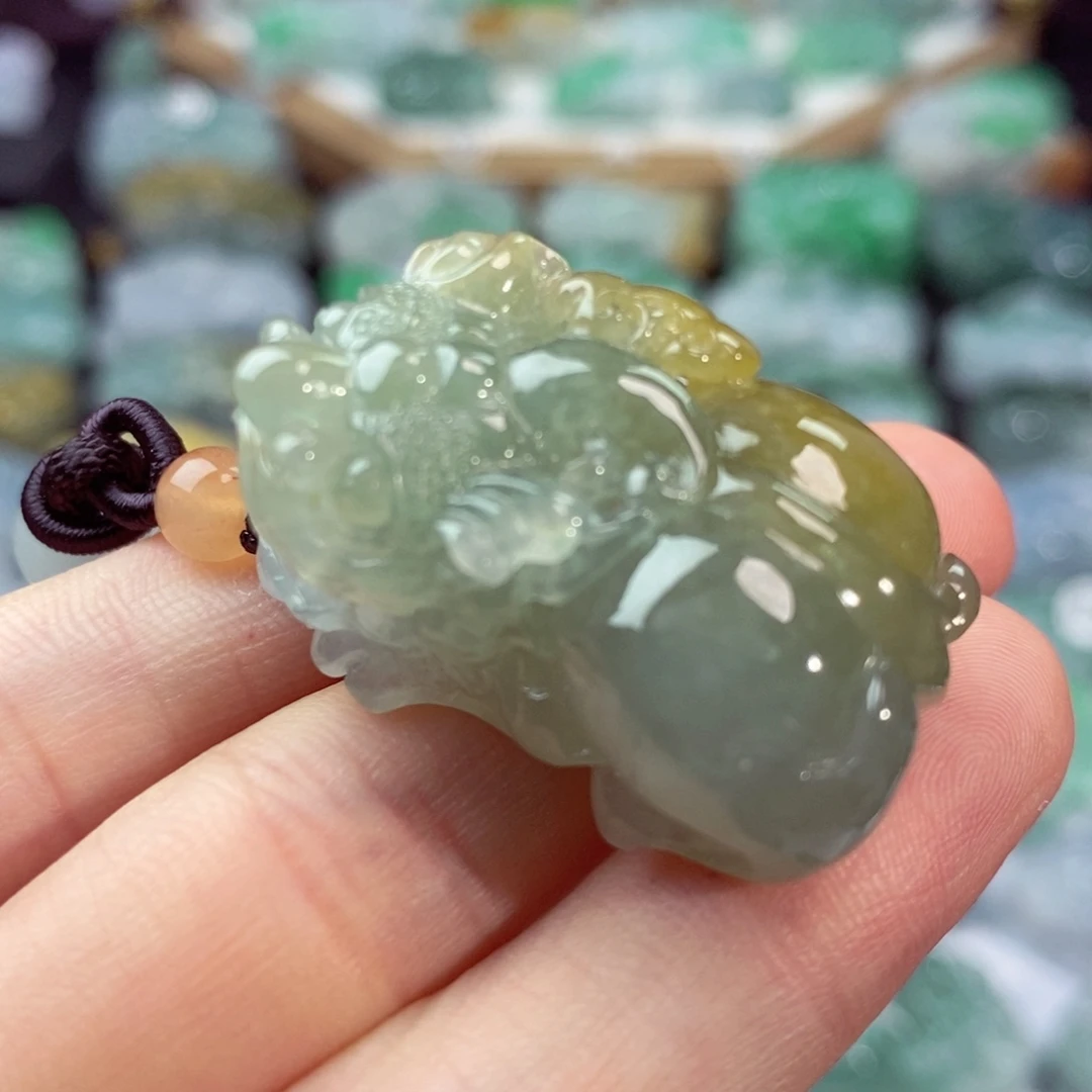 翡翠未镶嵌颈饰天然