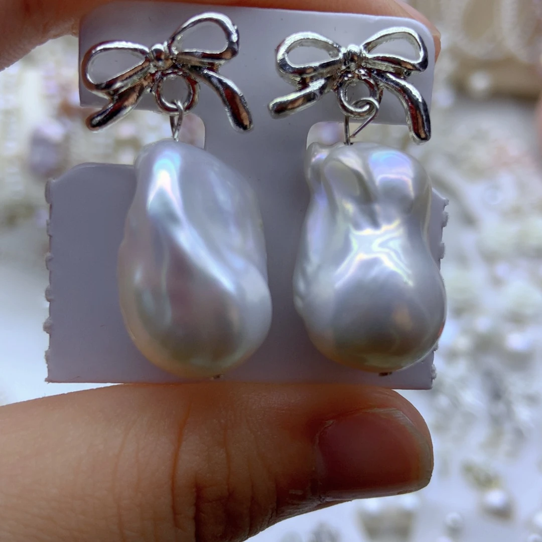 未镶嵌淡水珍珠耳饰