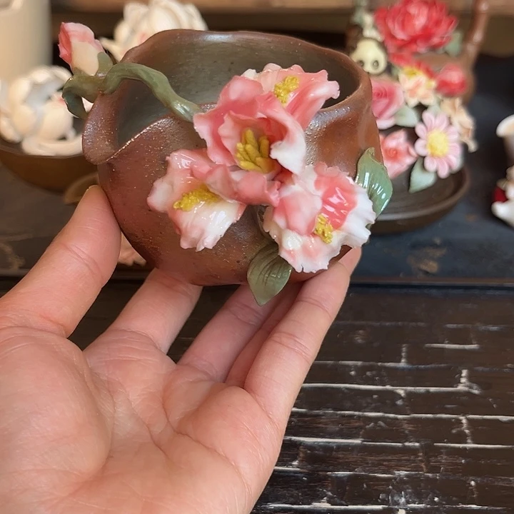 千玺杂物柴烧公道杯